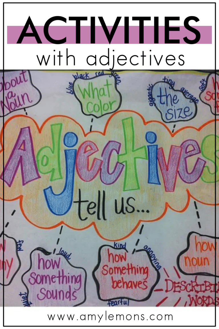 Adjective Activities - Amy Lemons