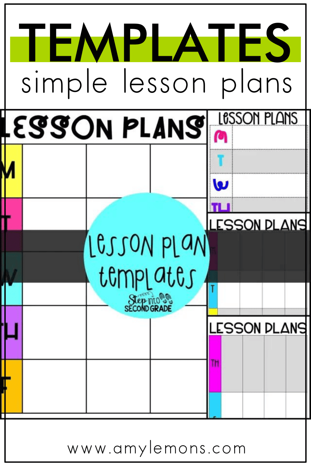 Simple Templates For Lesson Plans - Amy Lemons