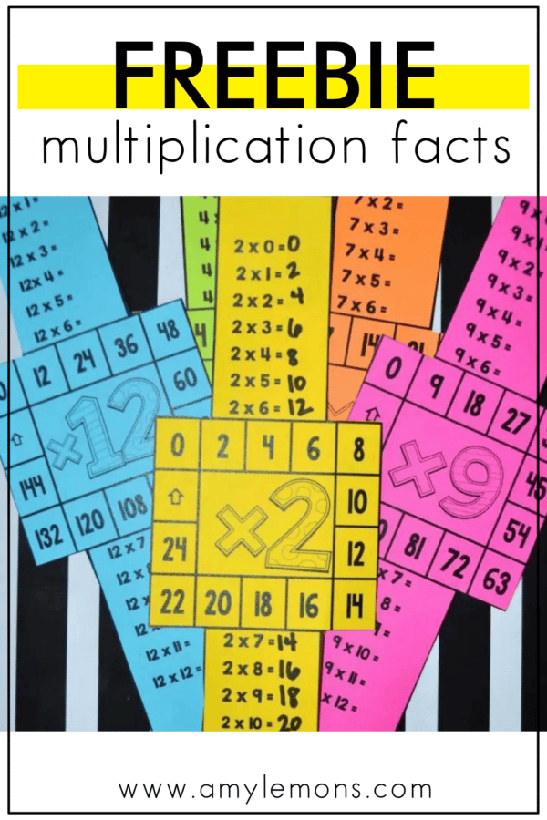 Multiplication Fact FREEBIE - Amy Lemons