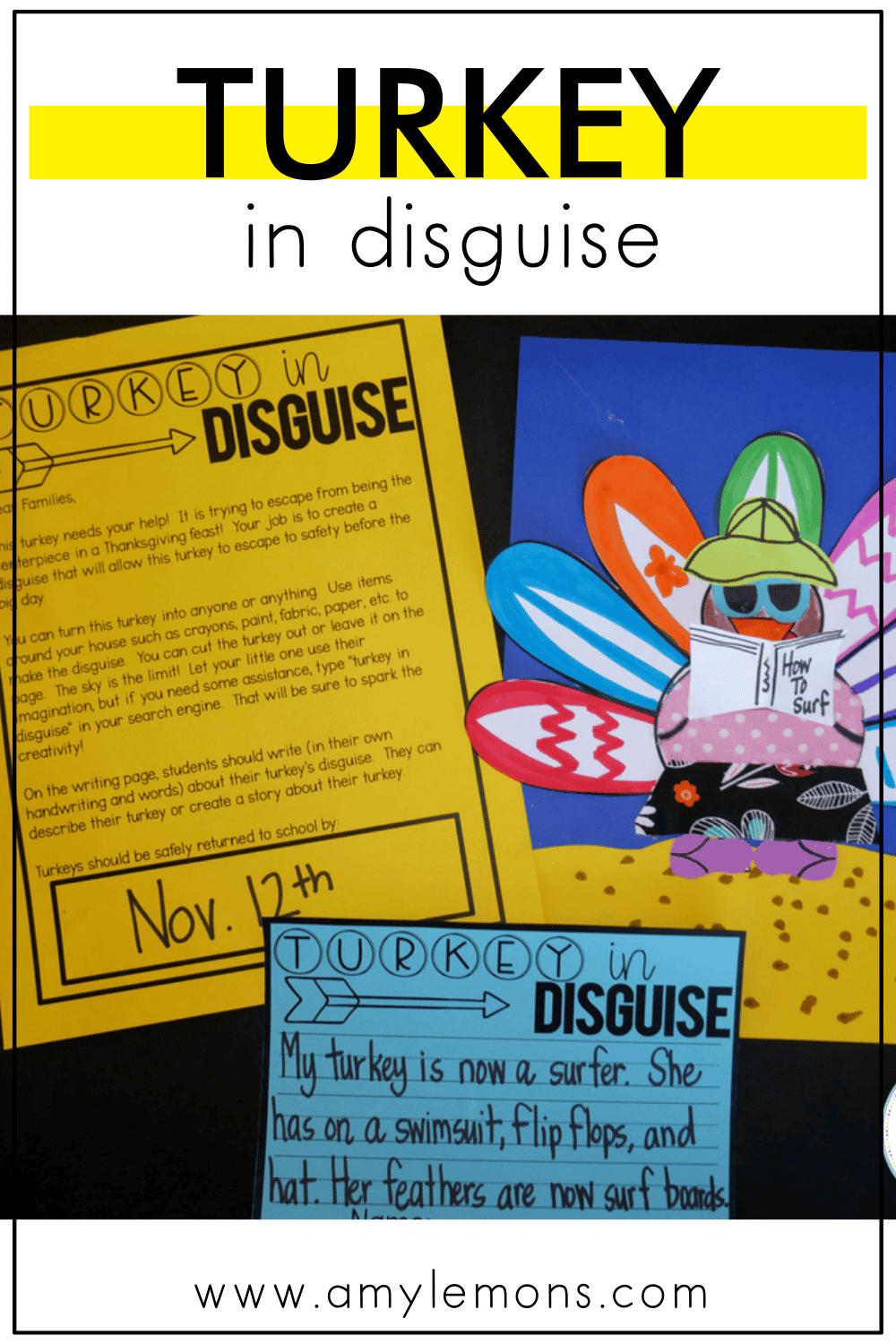 a turkey in disguise - amy lemons