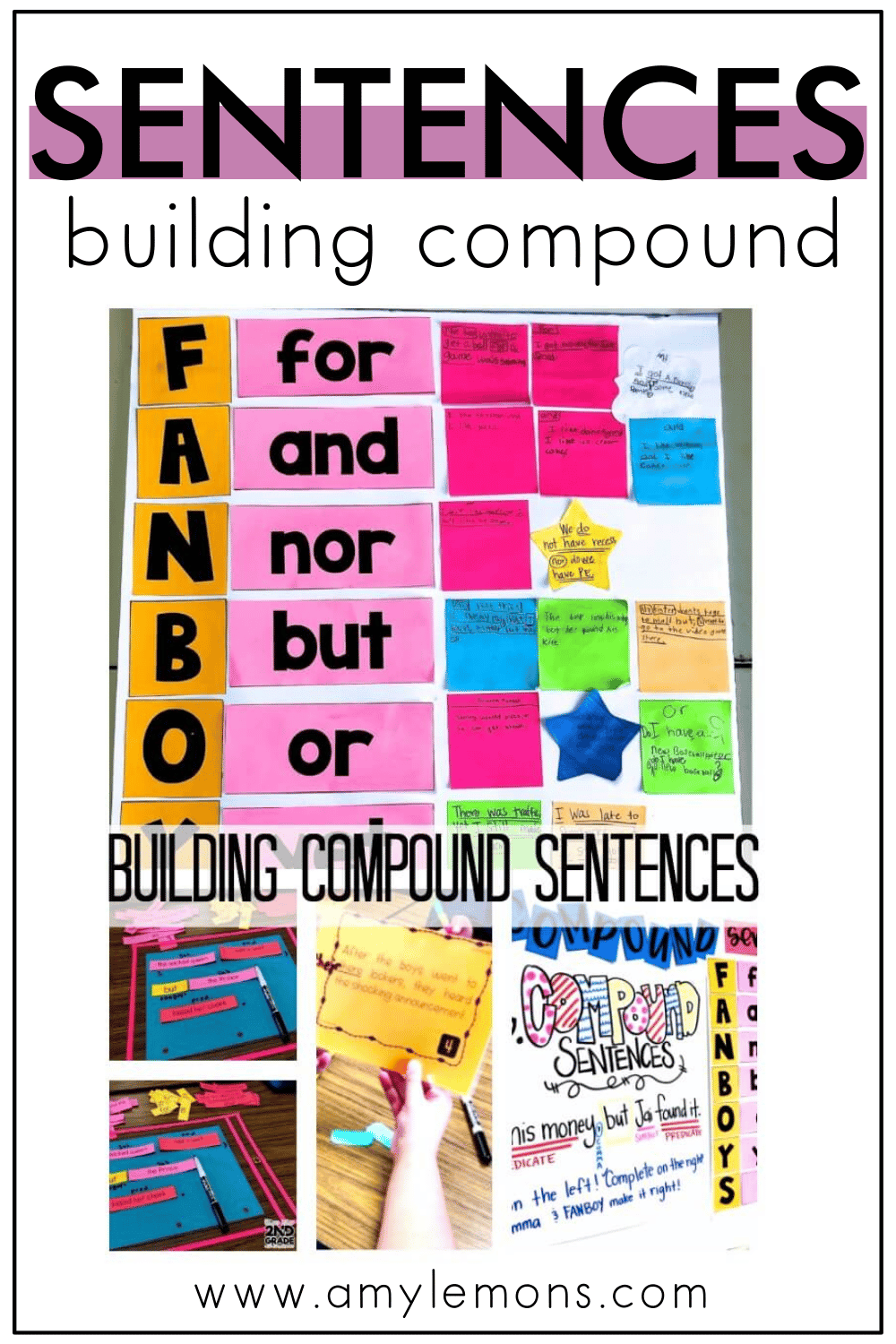 Compound Sentence Writing using FANBOYS (Coordinating Conjunctions) POSTER