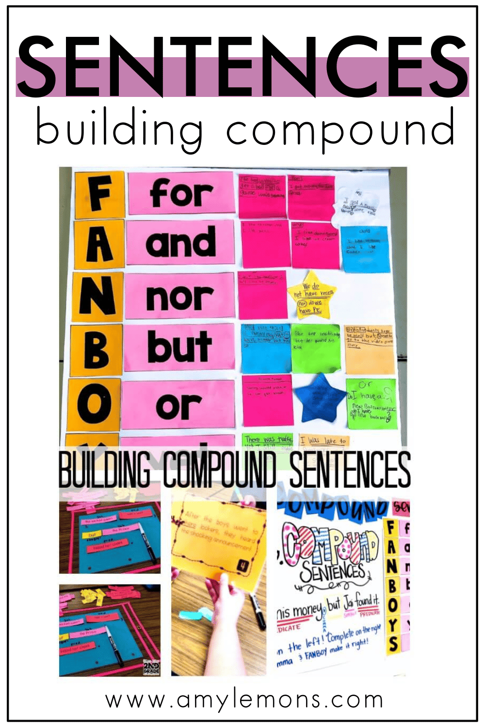 Conjunctions Anchor Charts FANBOYS mini-poster