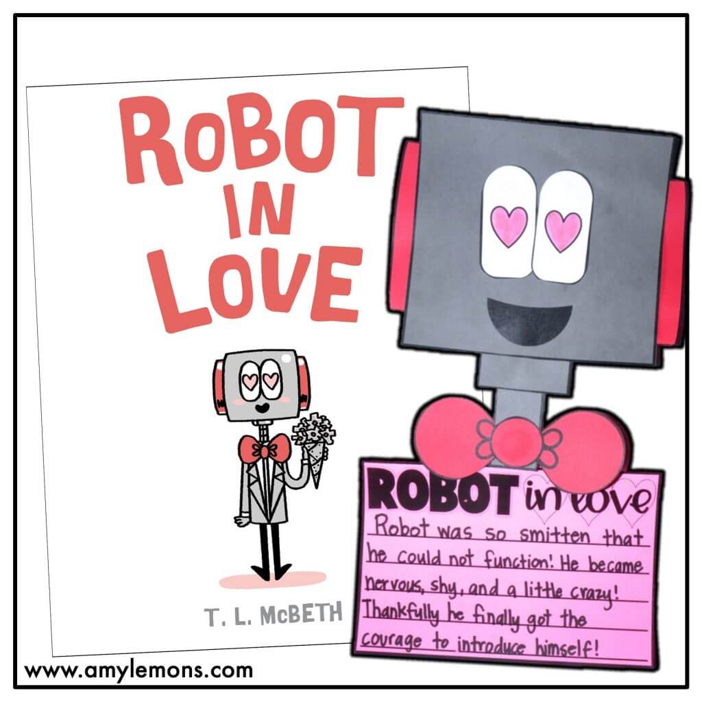 Valentine Book Robot in Love