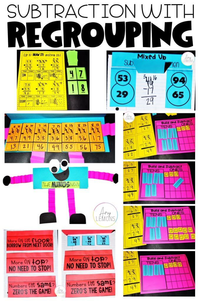 subtraction with regrouping lesson plans