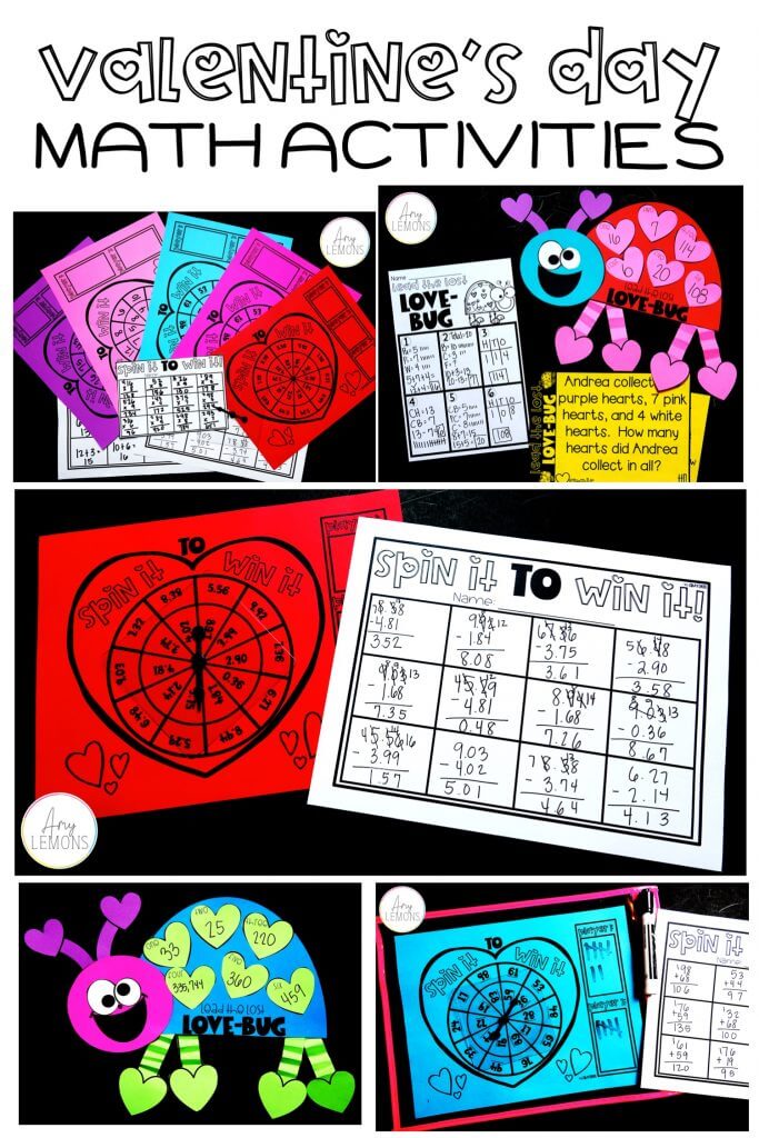 valentines day math activity