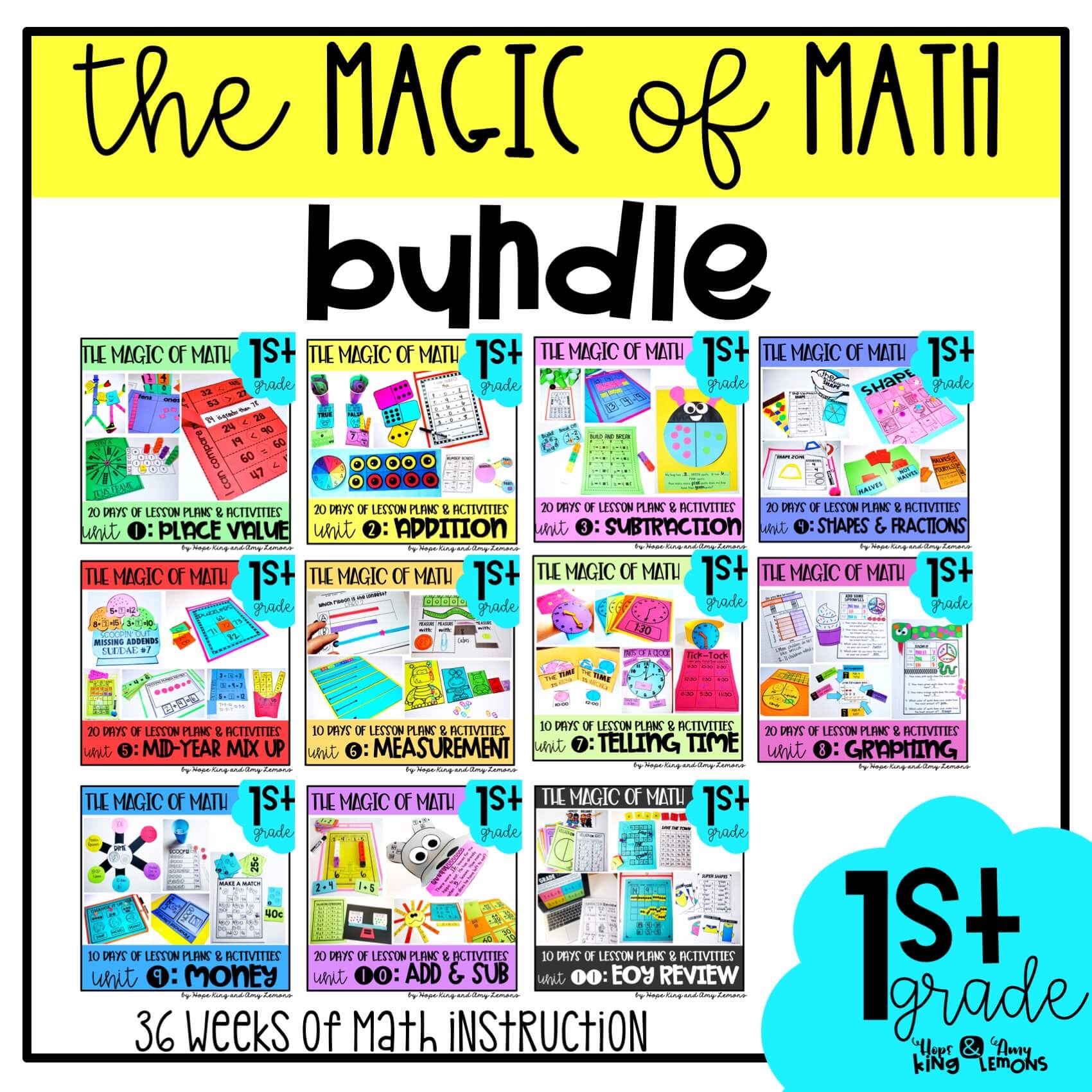1st Grade Magic of Math Bundle