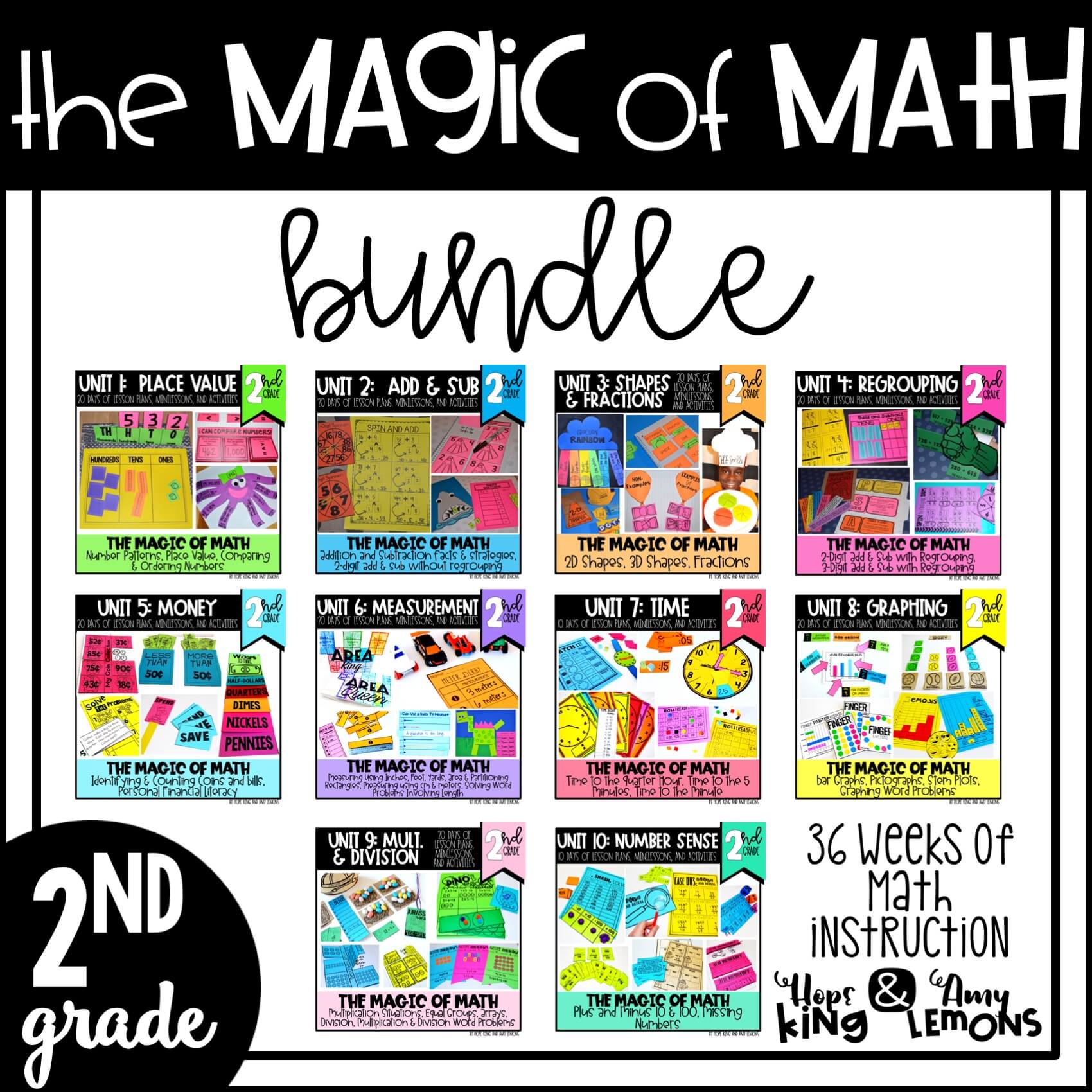 2nd Grade Magic of Math the Bundle