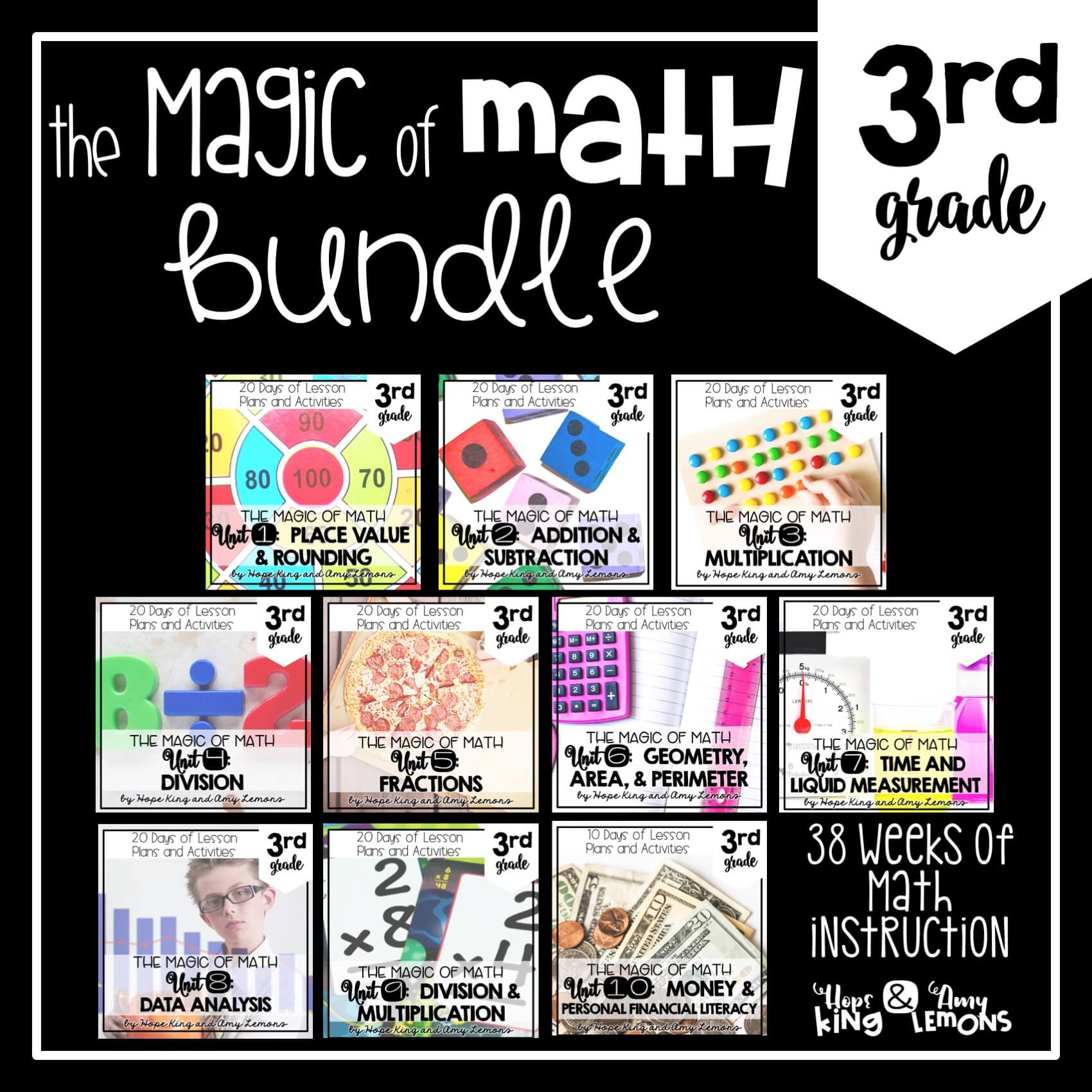 3rd Grade Magic of Math Bundle