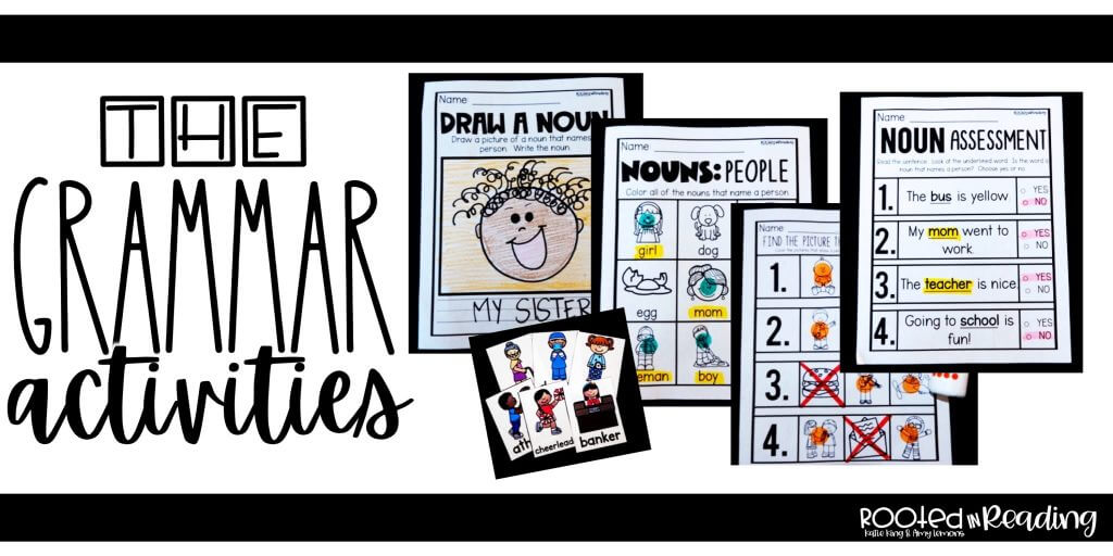 16 reading lesson plans kindergarten nouns 1