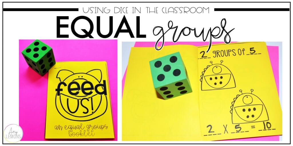 1 using dice equal groups 1