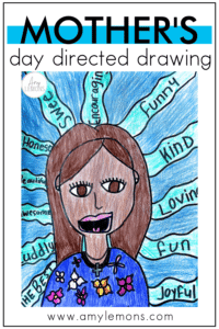 mothers day directed drawing.