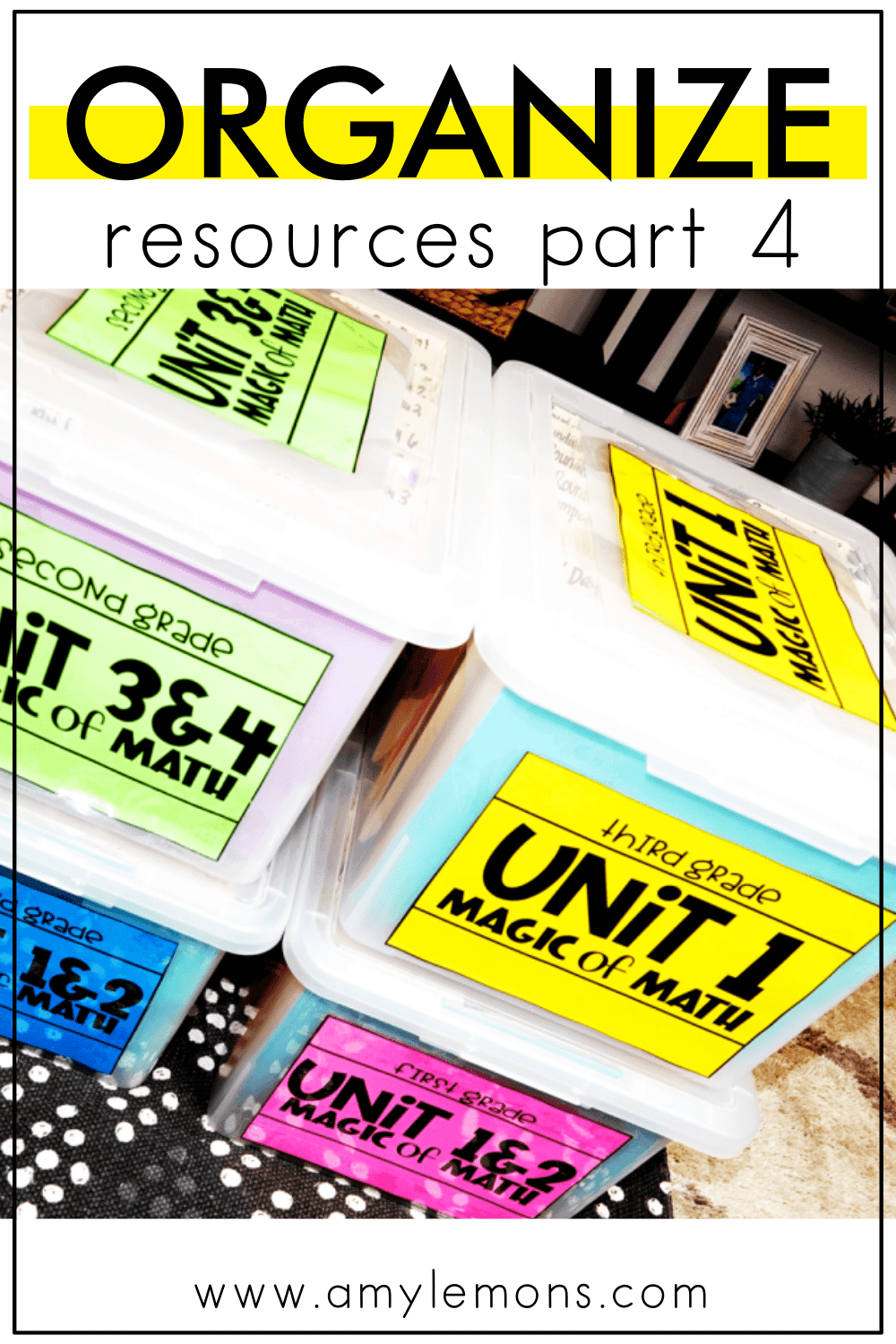 Organizing Teaching Resources: Part 4 - Amy Lemons