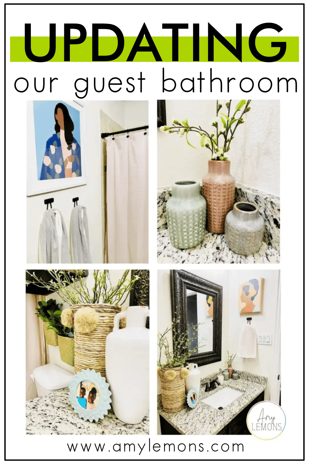updating our guest bathroom Amy Lemons