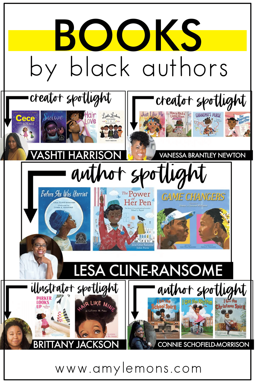 Spotlighting Black Authors and Illustrators Part 2 - Amy Lemons