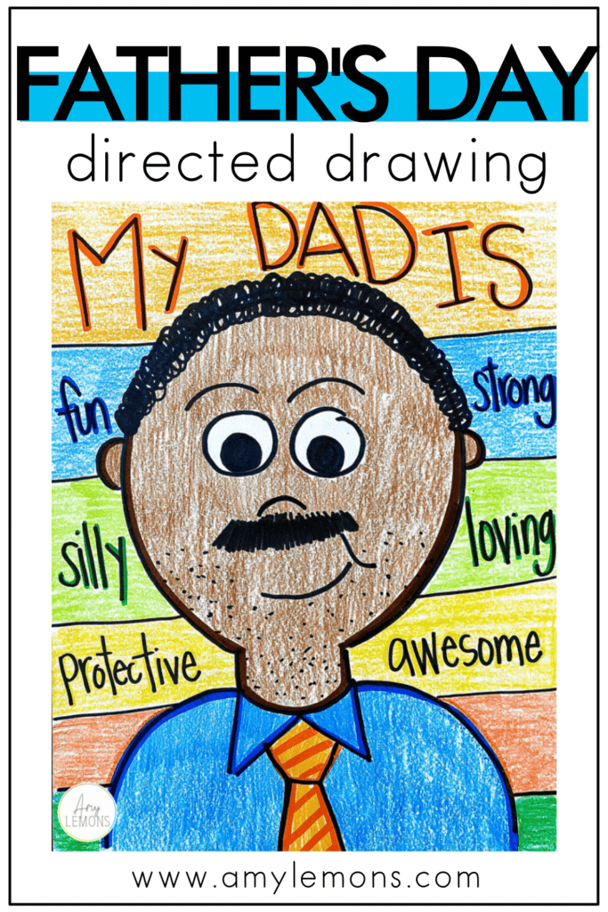 fathers day directed drawing