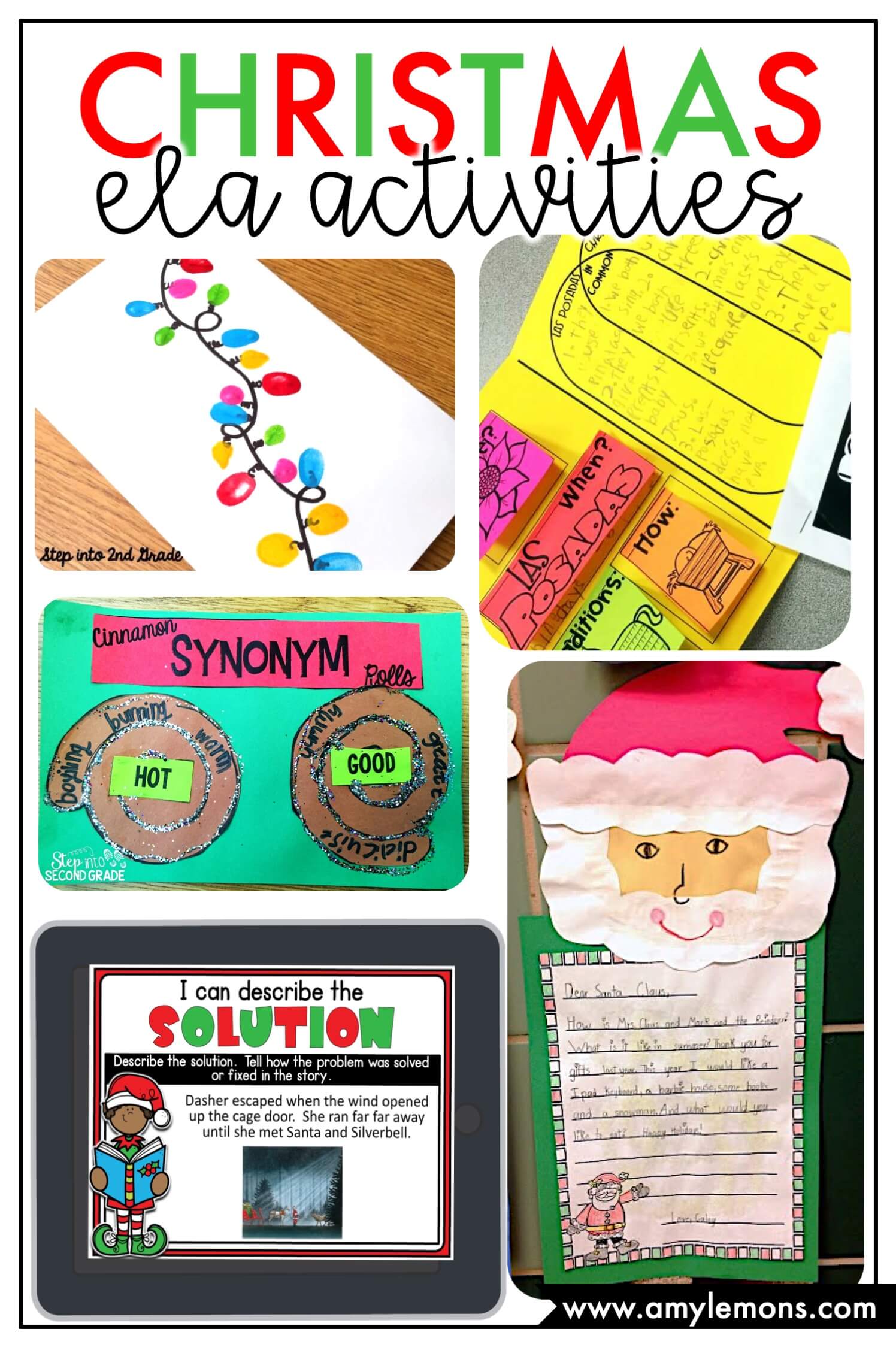 Christmas ELA Activities with Freebies! - Amy Lemons