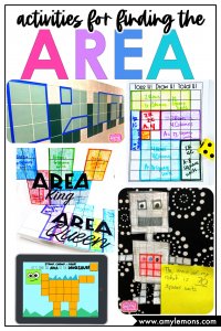 classroom activities finding the area