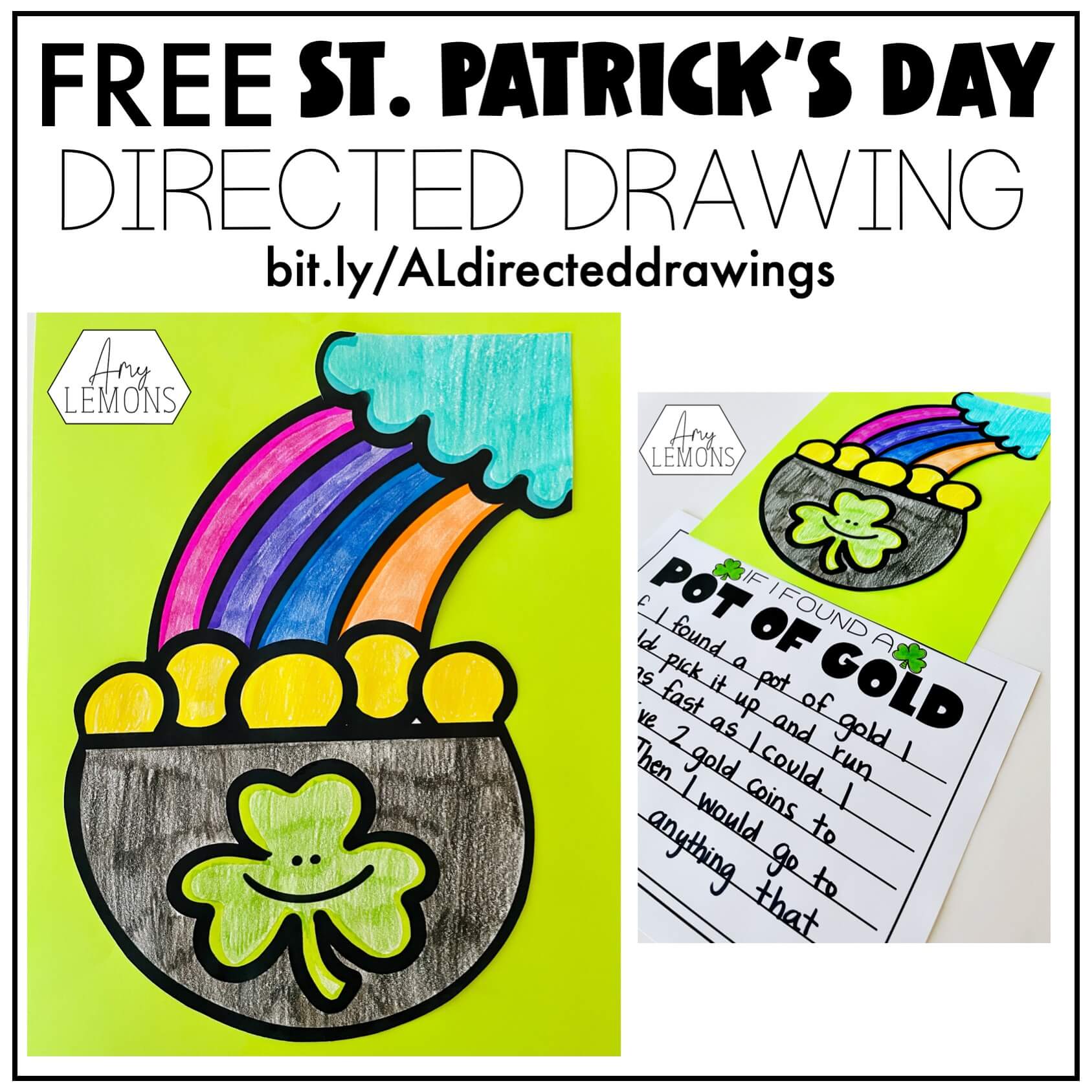 free directed drawing st patricks day