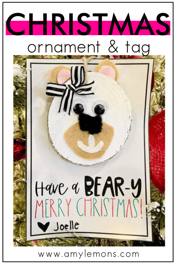 christmas ornament tag
