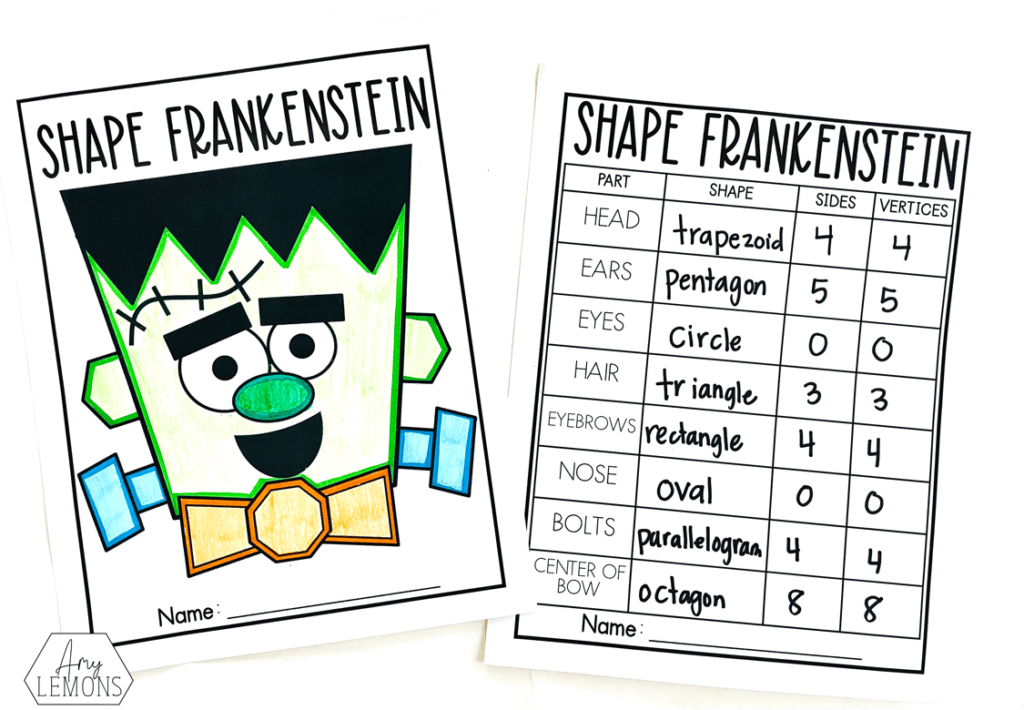 frankenstein math activity halloween 4