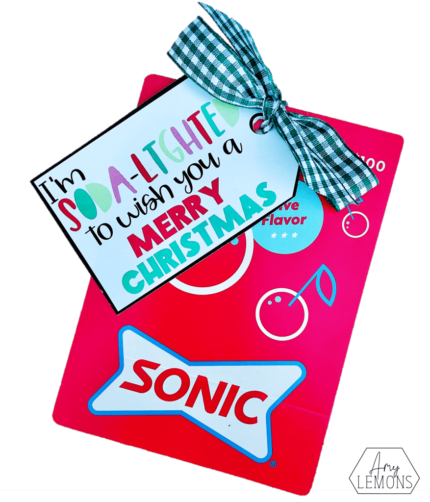 sonic christmas gift card tag