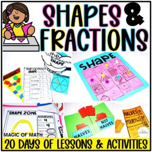 Cover of 1st Grade Magic of Math Unit 4: Shapes and Fractions