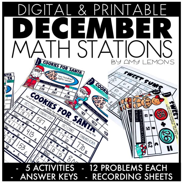December Math Stations
