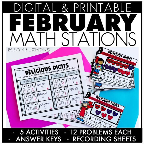 February Math Stations