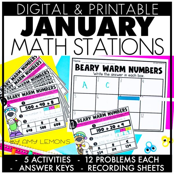 January Math Stations copy
