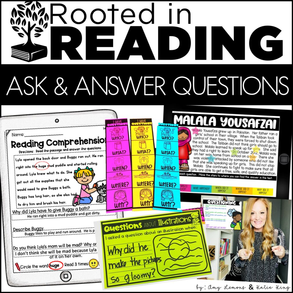 Reading Activities For Asking And Answering Questions - Amy Lemons