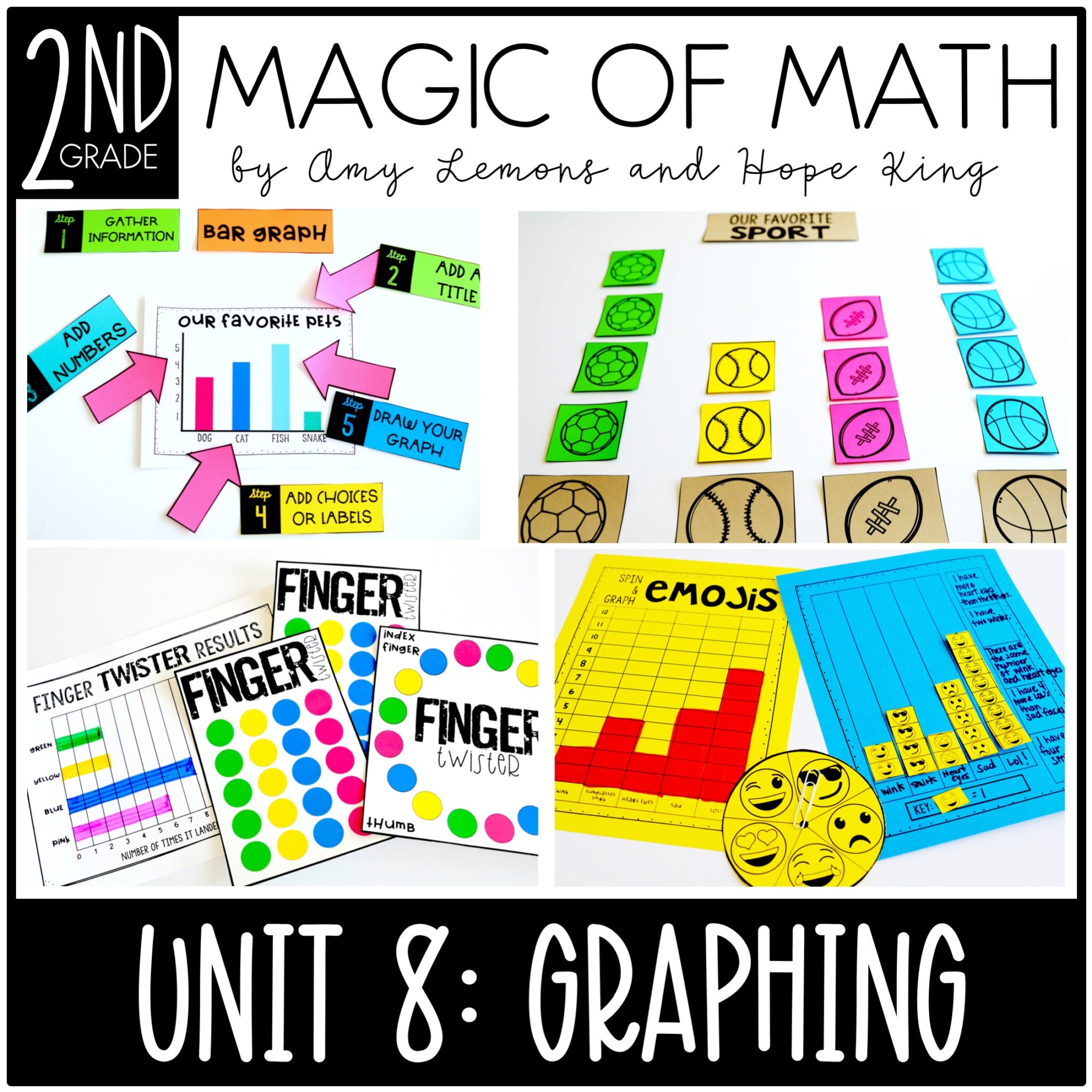 2nd Grade Magic of Math Unit 8: Data and Graphs - Amy Lemons