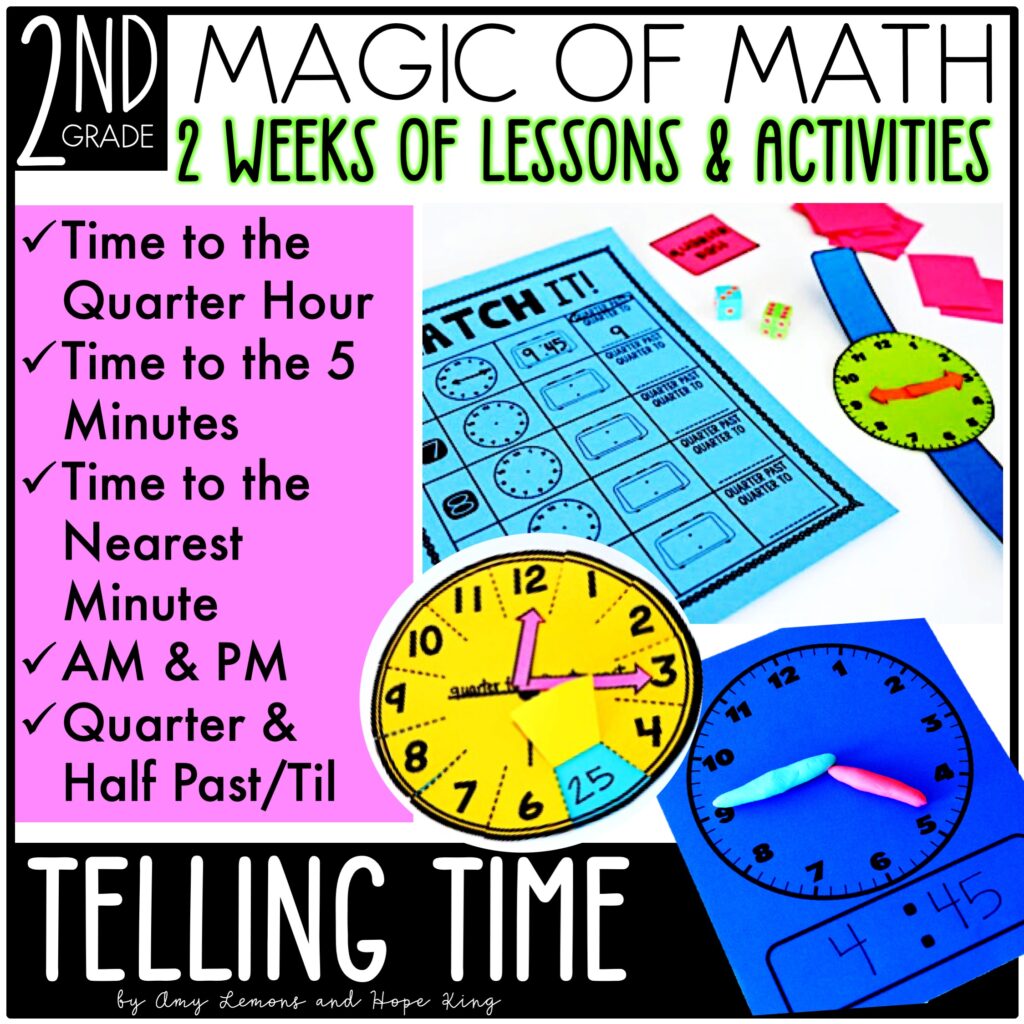 2nd Grade Magic of Math Unit 7: Time {10 Day Unit} - Amy Lemons