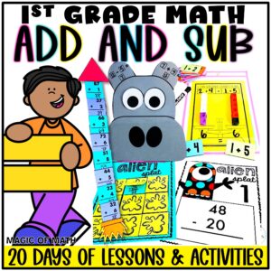Cover of 1st Grade Magic of Math Unit 10: Addition and Subtraction Equations