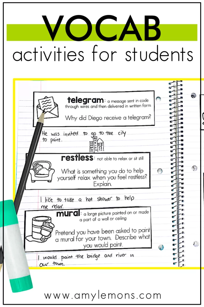 Vocabulary Activities for the Classroom