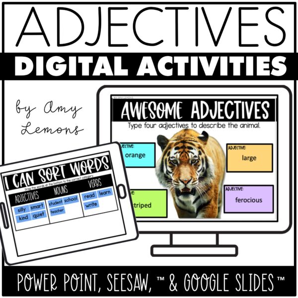 digital adjective activities