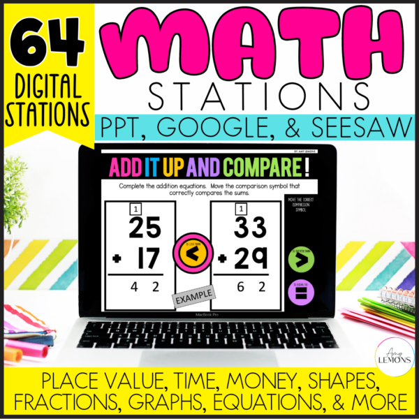 digital math bundle cover