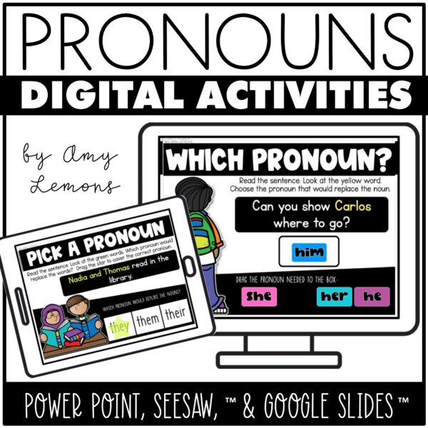 digital pronoun activities