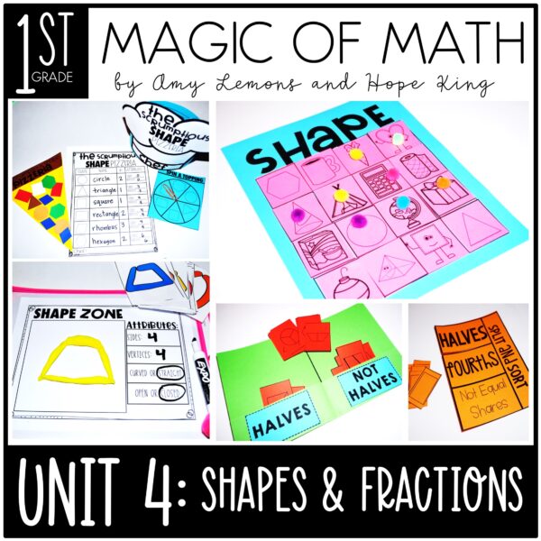 first grade shapes and fractions