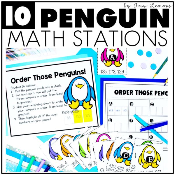 penguin math stations