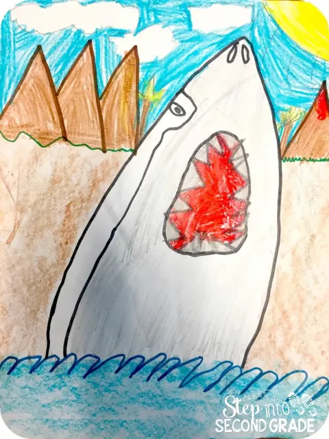 shark directed drawing 1