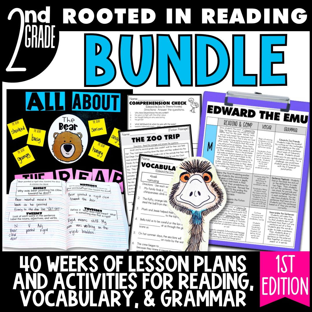 11 2nd Grade Rooted in Reading Bundle