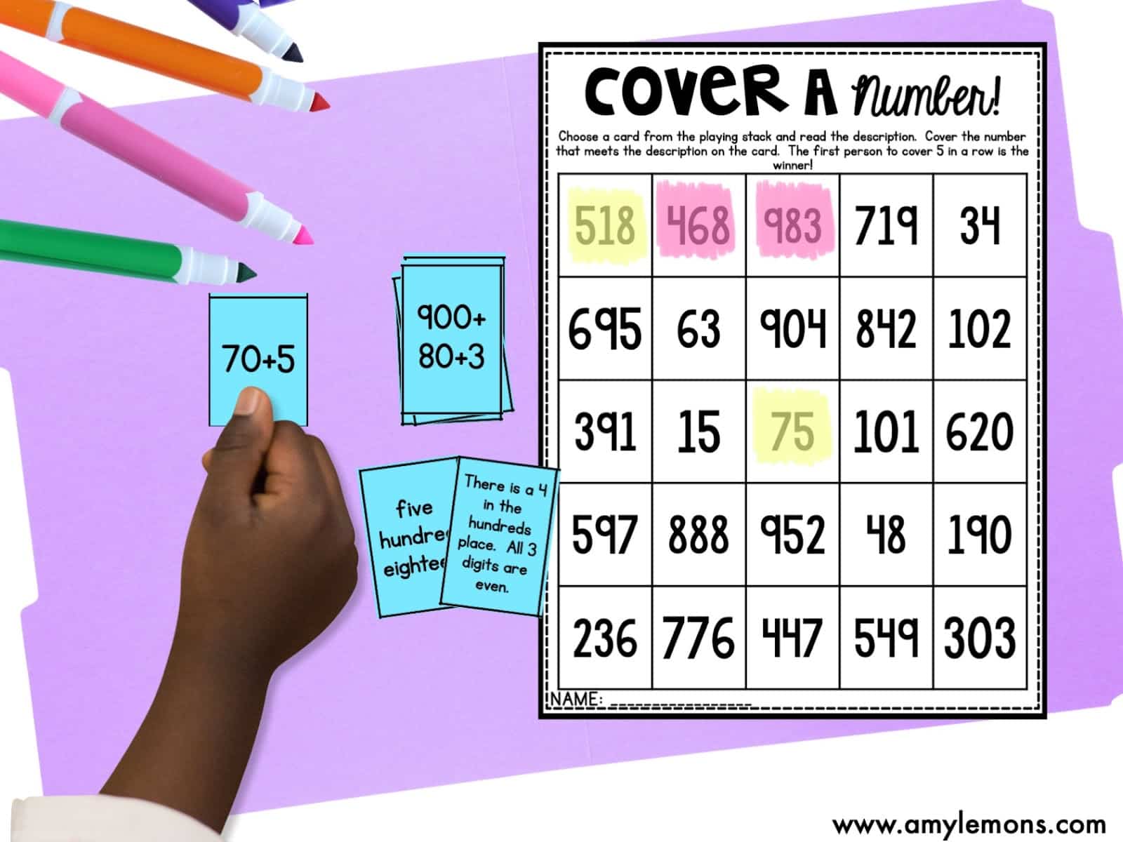 Second Grade Place Value Bundle: Math Card Games for SPED - Subs -  Intervention