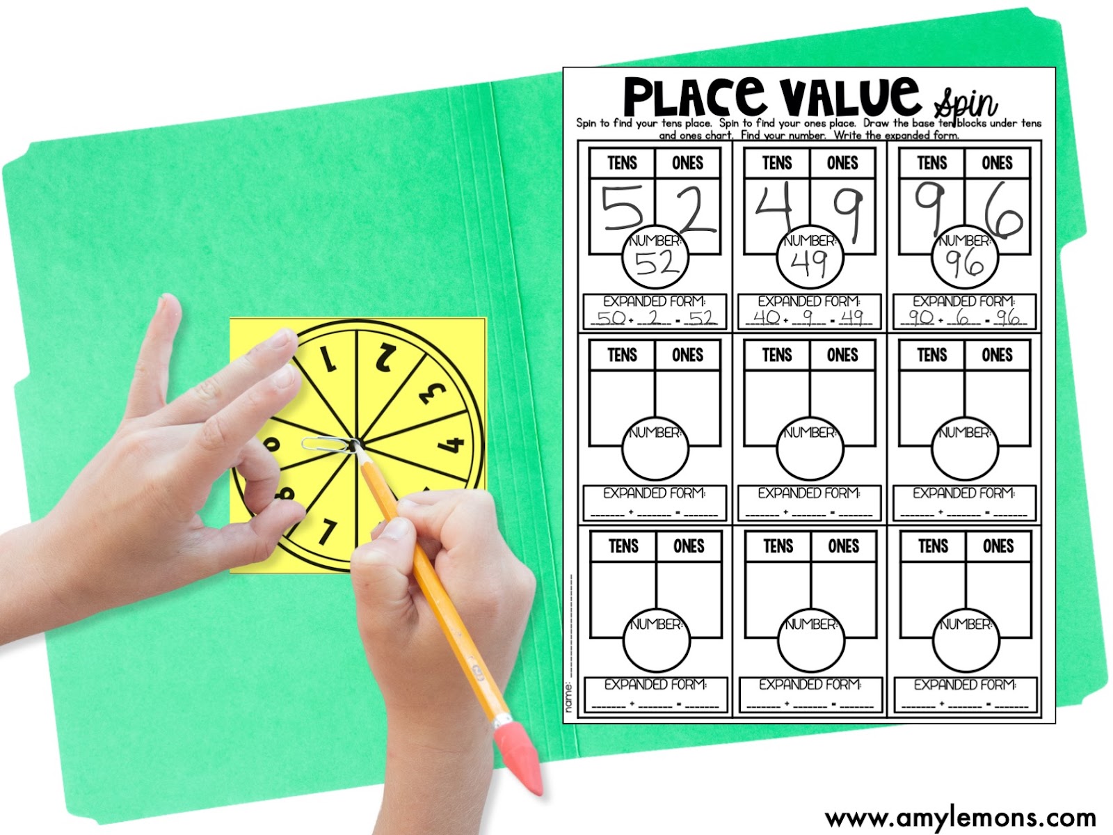 Testing Classroom Game Spinners for Kindergarten Math Games