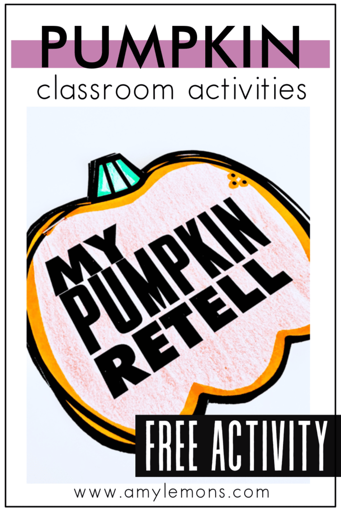 pumpkin activities for the classroom