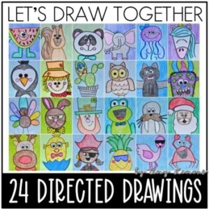 24 Directed Drawings for the School Year 1