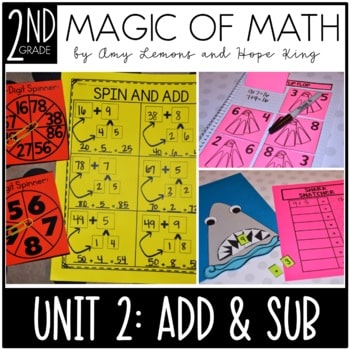 2nd Grade Magic of Math Unit 2 Addition and Subtraction NO REGROUPING 1