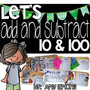 Adding and Subtracting 10 and 100 Math Activities 1