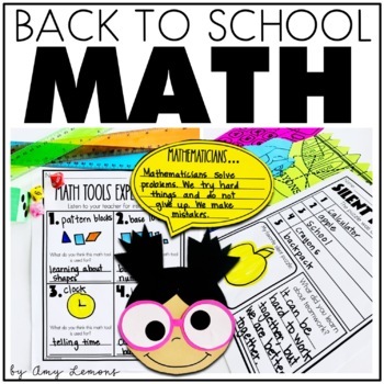 Back to School Math Activities for the Beginning of the Year 1