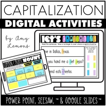 Digital Activities for CAPITALIZATION Seesaw Google Slides PowerPoint 1