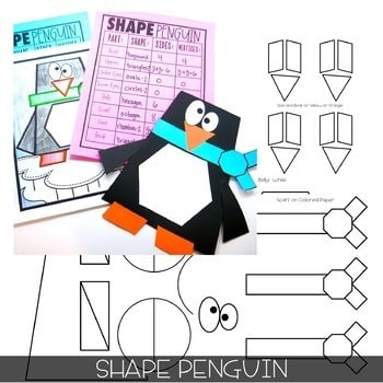 Digital and Printable Shape Penguin 2